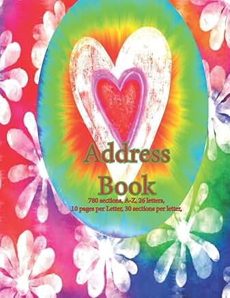Address Book with 780 Sections and A-Z Index