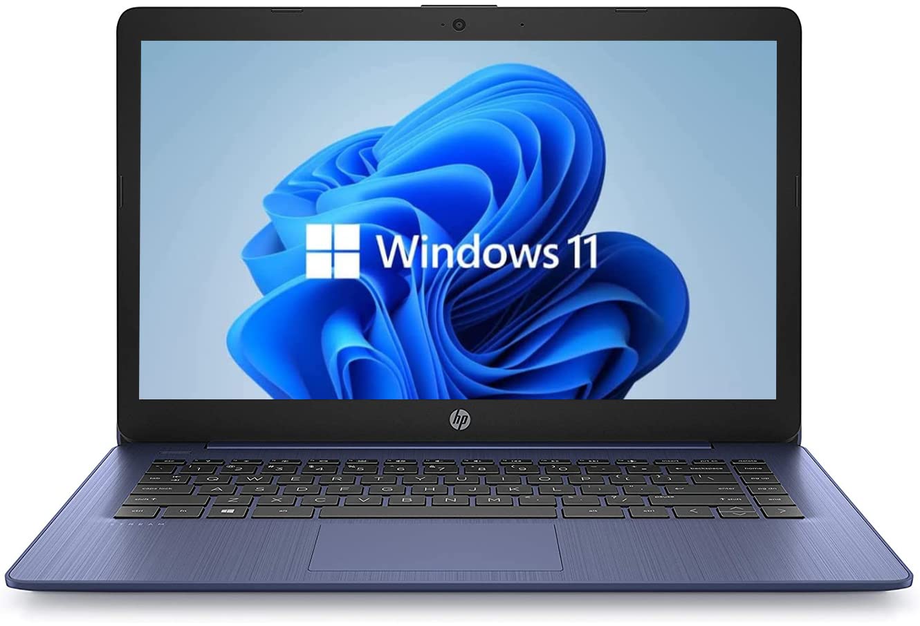 Newest 14" HD Laptop, Windows 11, Intel Celeron Dual-Core Processor Up to 2.60GHz, 4GB RAM, 64GB SSD, Webcam, Dale Pink(Renewed) (Dale Blue)