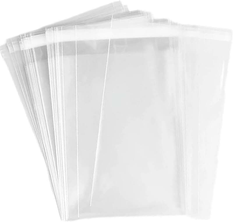 Clear 4.5x6.5 inch cellophane bags for photos and treats, 200 pcs