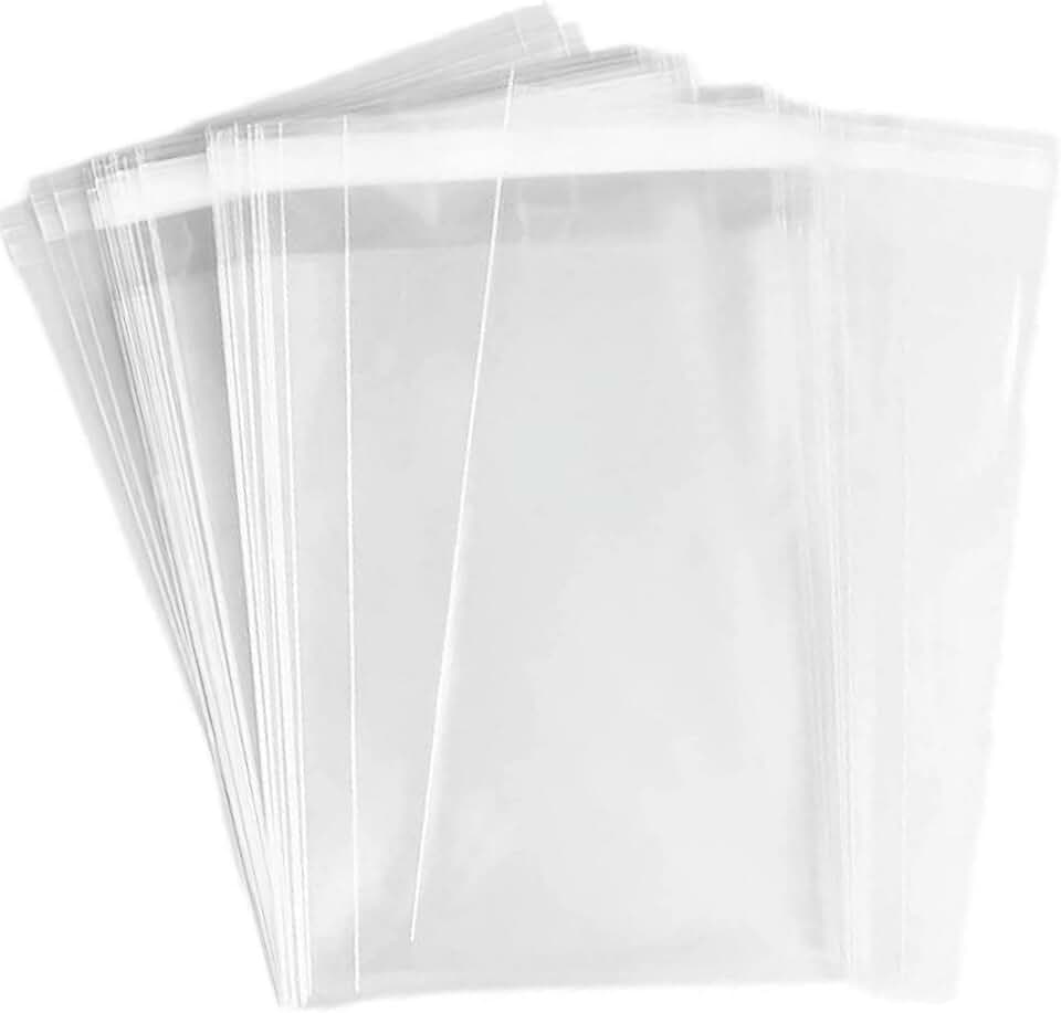 Clear 4.5x6.5 inch cellophane bags for photos and treats, 200 pcs