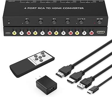4-Port AV to HDMI Converter for Video Devices
