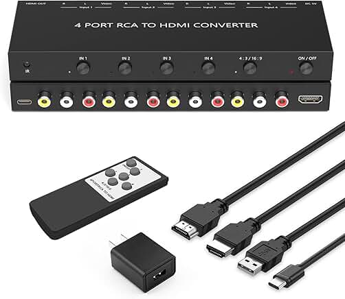 4-Port AV to HDMI Converter for Video Devices