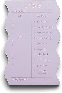 Wavy Daily Planner and To-Do List Notepad