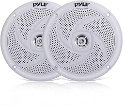 Waterproof 5.25-Inch Marine Speakers, 2-Way Stereo, 180W, White