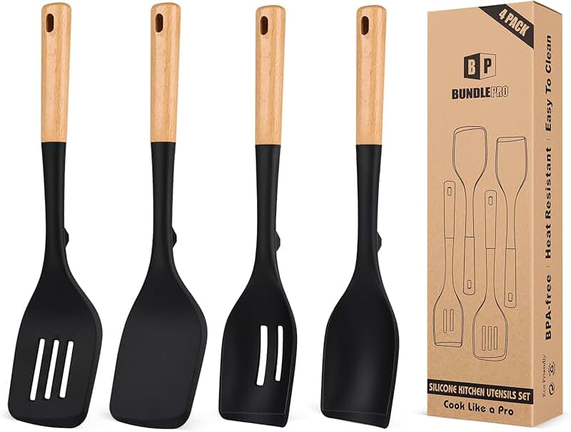 12-Piece Silicone Kitchen Utensil Set with Holder