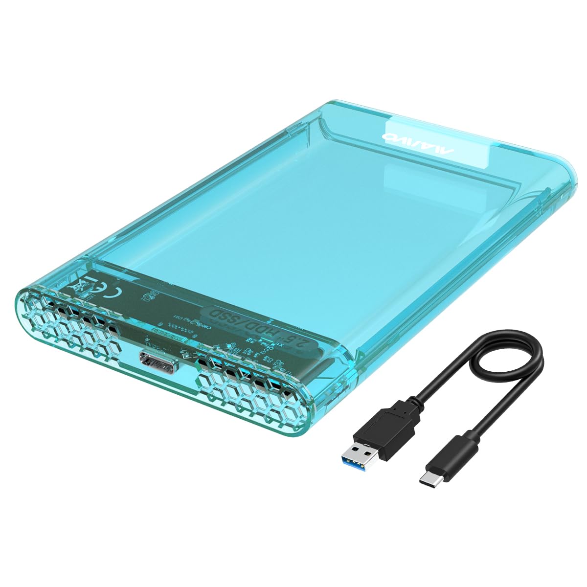 External Hard Drive Enclosure for 2.5 Inch SATA SSD/HDD