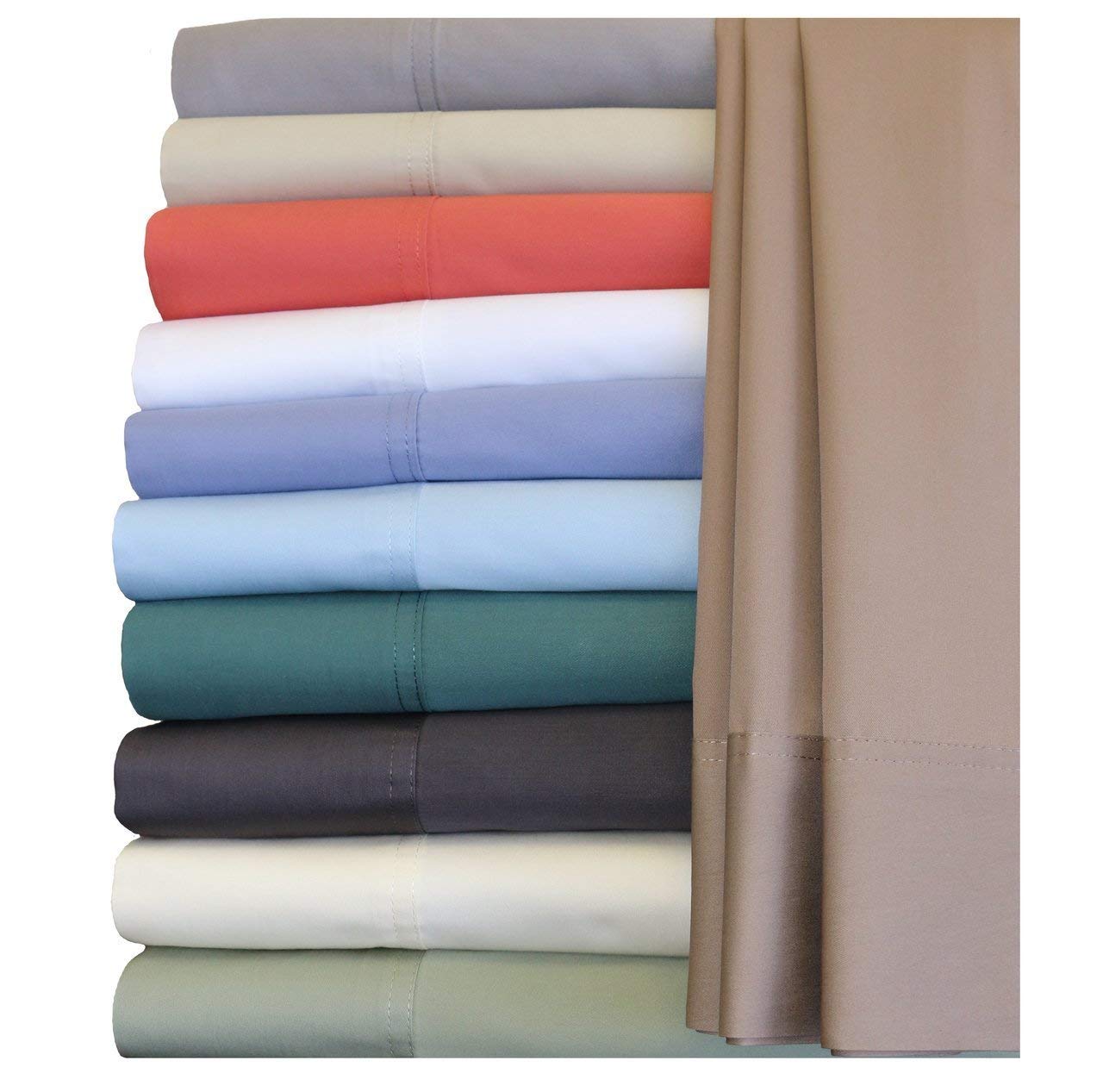 Silky-Soft Hybrid Bamboo-Cotton Queen 4PC Bed Sheets Set, Periwinkle