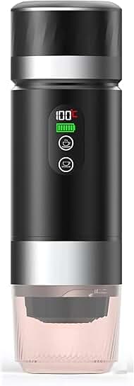 Portable Coffee Maker with Digital Display and 20 BAR Pressure
