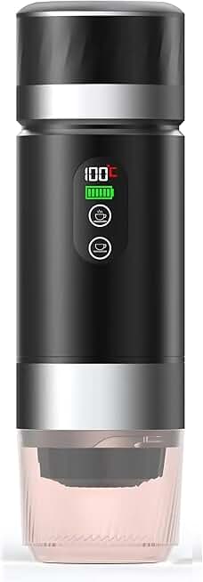 Portable Coffee Maker with Digital Display and 20 BAR Pressure