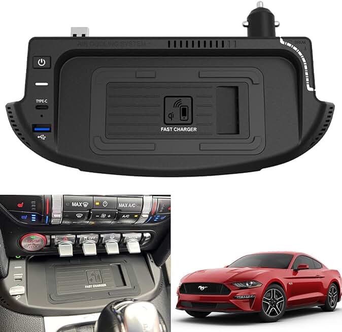 Wireless Charger for Ford Mustang (2015-2023)