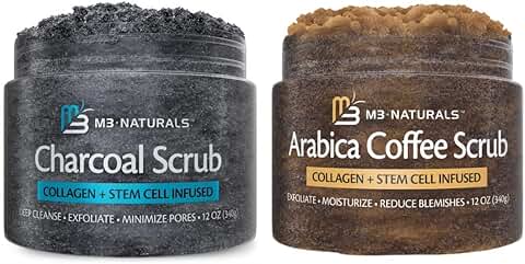 Arabica and Charcoal Body Scrub with Collagen and Stem Cells