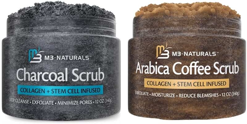 Arabica and Charcoal Body Scrub with Collagen and Stem Cells