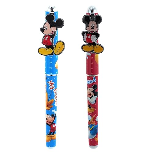 Two-Piece Mickey Mouse Pen Set in Red and Blue