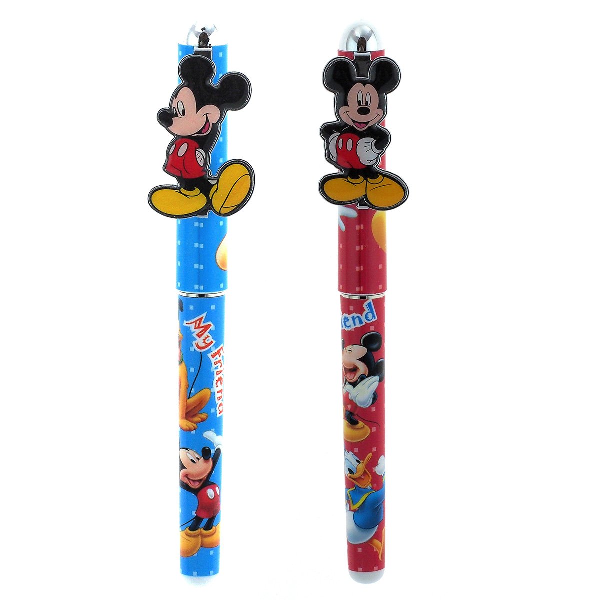 Two-Piece Mickey Mouse Pen Set in Red and Blue