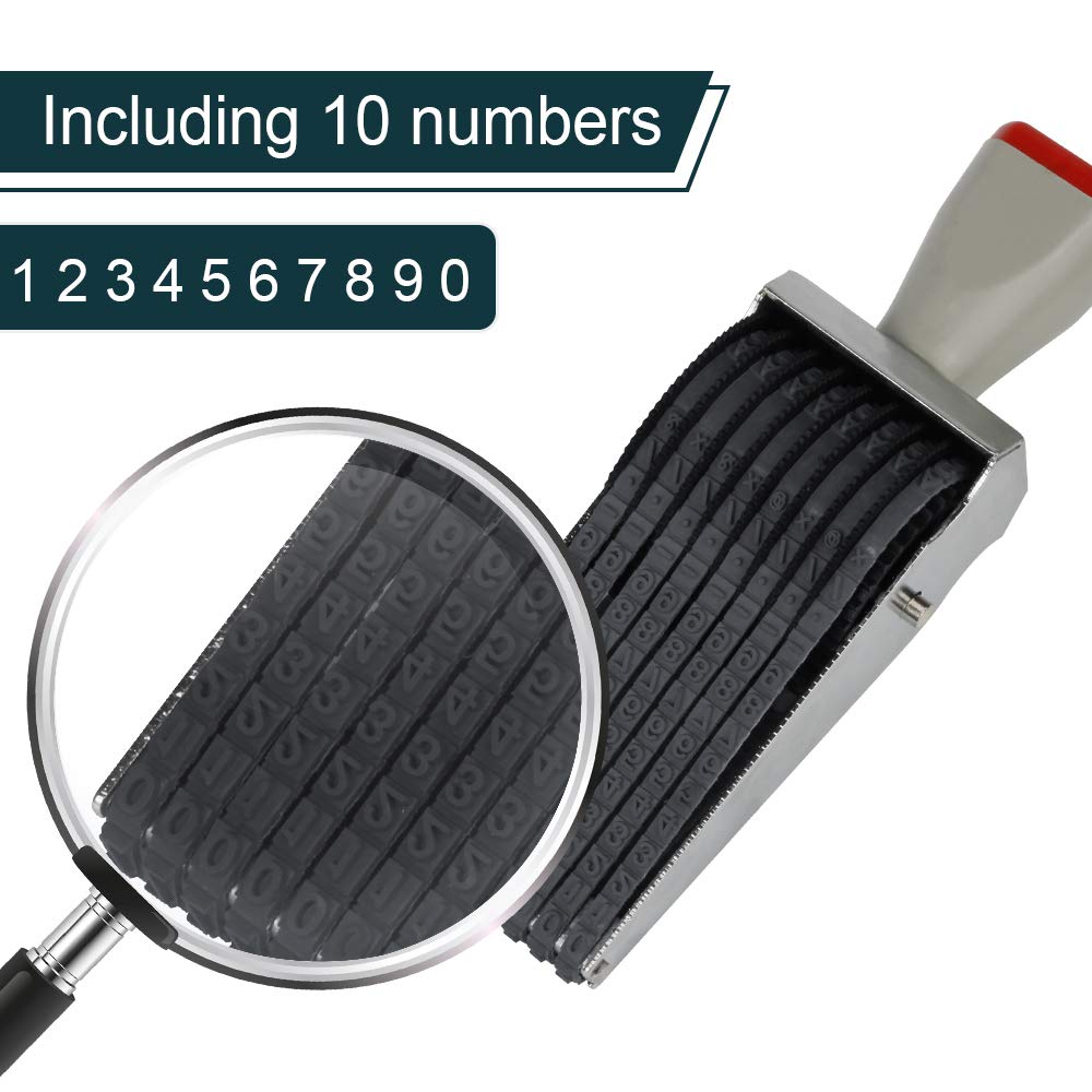 8-Digit Roller Stamp for DIY Crafts and Scrapbooking