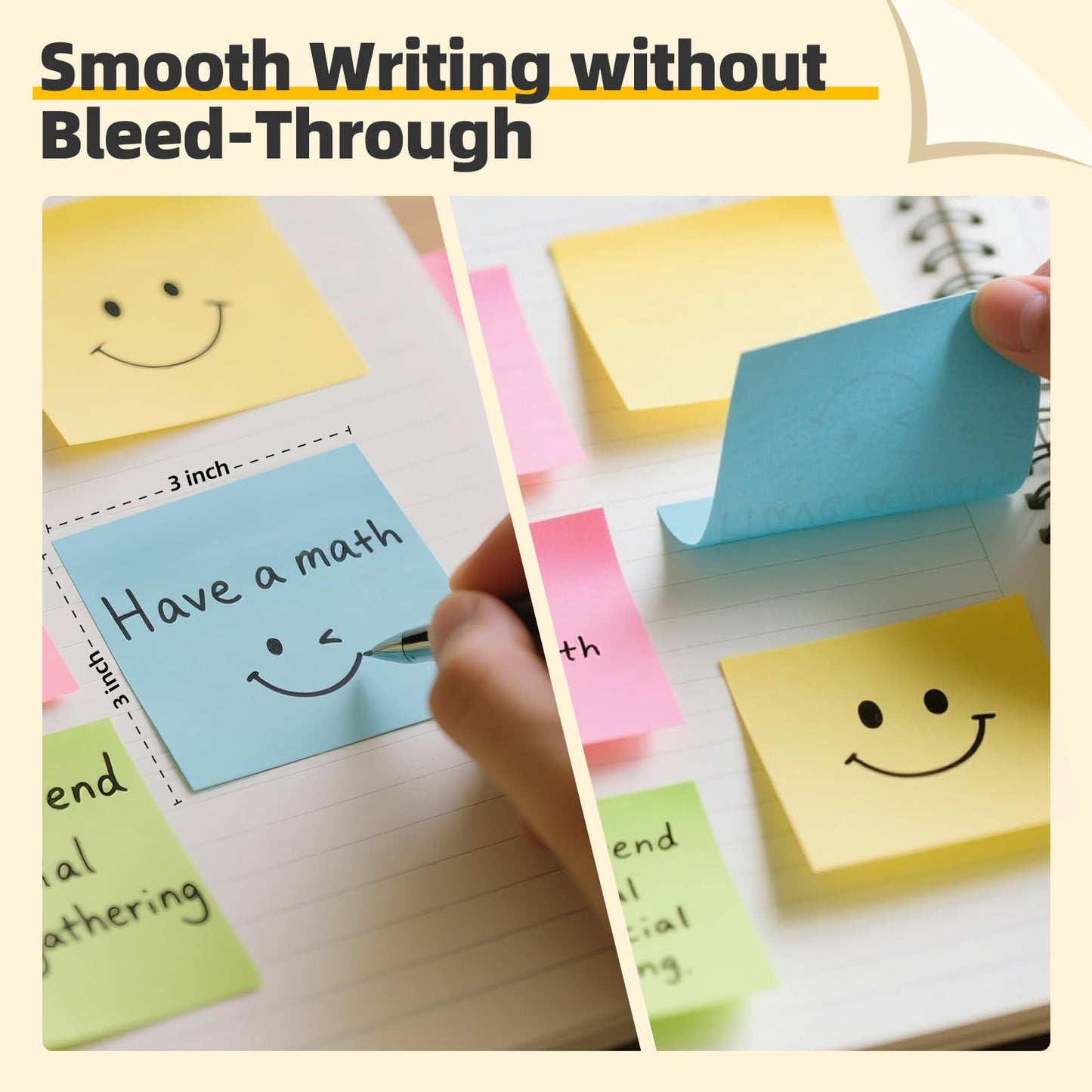 Bulk Pack of 28 Colored Sticky Notes, 3x3 Inches