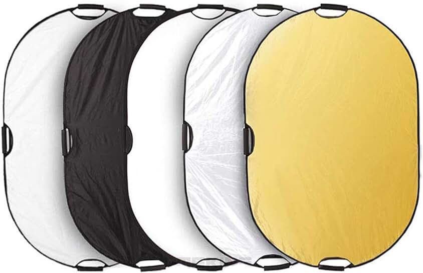 5-in-1 Oval Reflector for Photography and Lighting