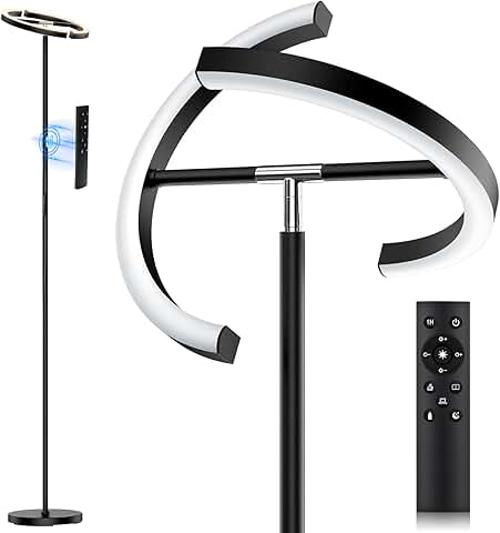 Rotatable LED Floor Lamp with Touch & Remote Control
