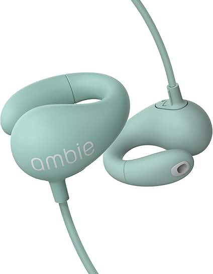 Open Ear Wired Ear Cuff Headphones with Microphone