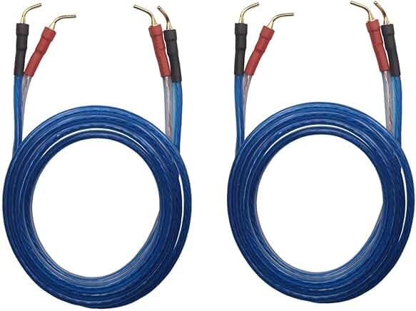 HiFi OFC Speaker Wire with 8-pin Plug Pair