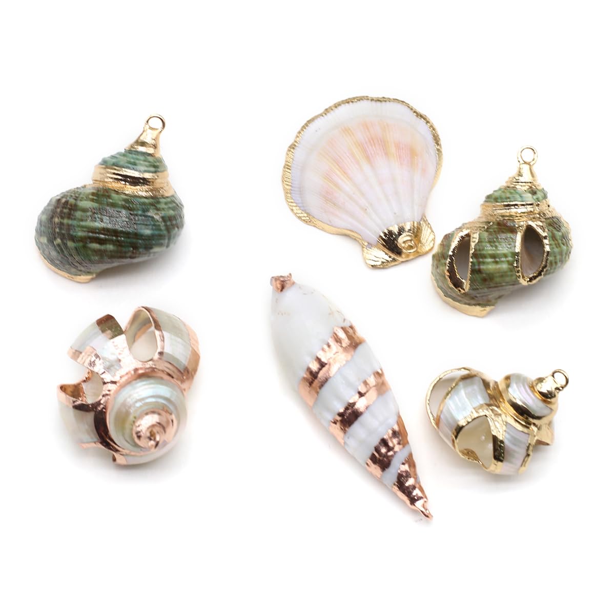 Natural Shell Pendants for Jewelry and Decor