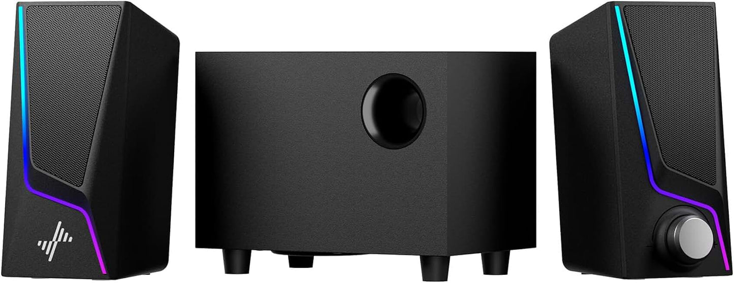 Computer Speakers with Subwoofer and Lighting Modes