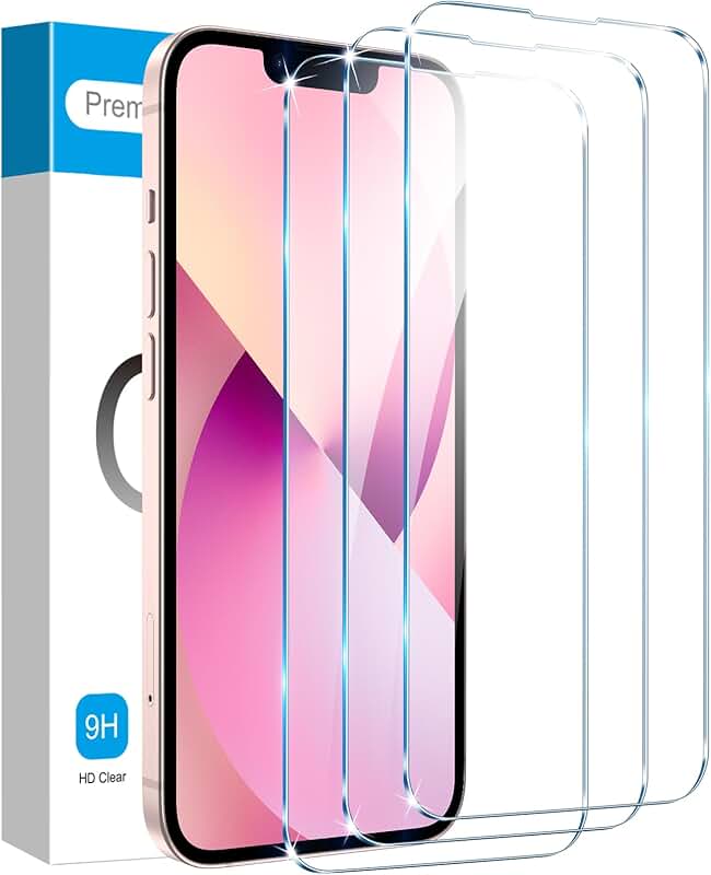 3 Pack Screen Protectors for iPhone 16e, 13, 13 Pro, 14 6.1"