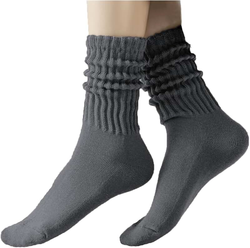 Women’s Knit Mid-Calf Ribbed Slouch Socks