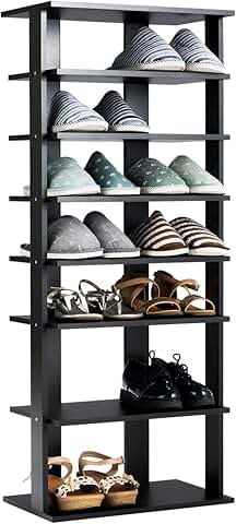 7-Tier Wooden Shoe Storage Organizer