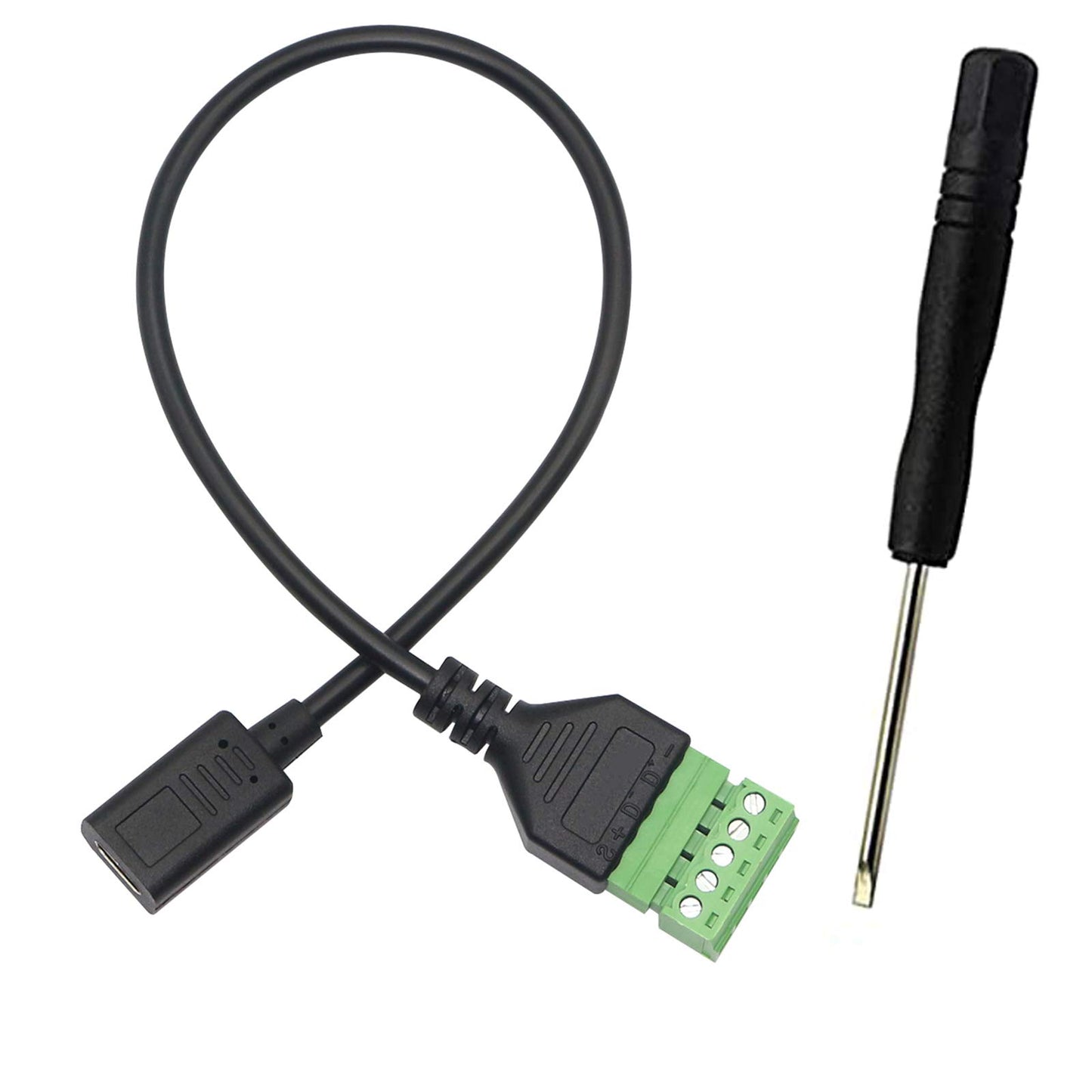 USB C Female Screw Terminal Block Connector