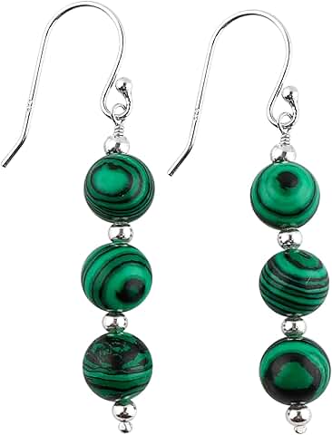 Beaded Earrings with Crystals and Gemstones