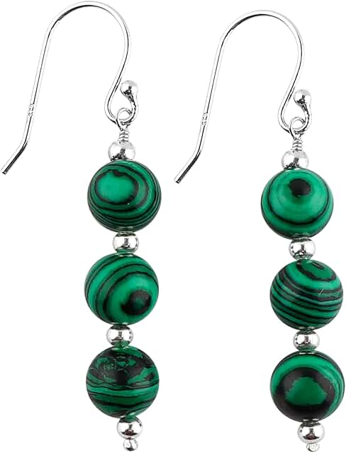 Beaded Earrings with Crystals and Gemstones