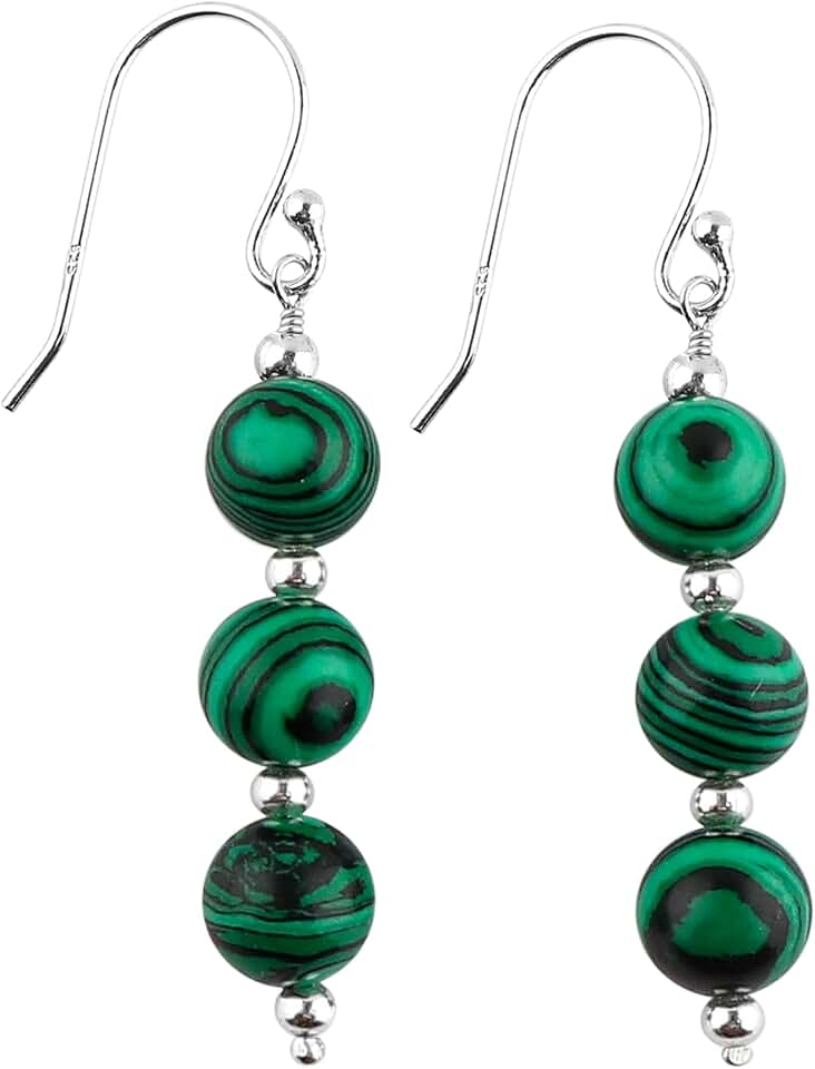 Beaded Earrings with Crystals and Gemstones