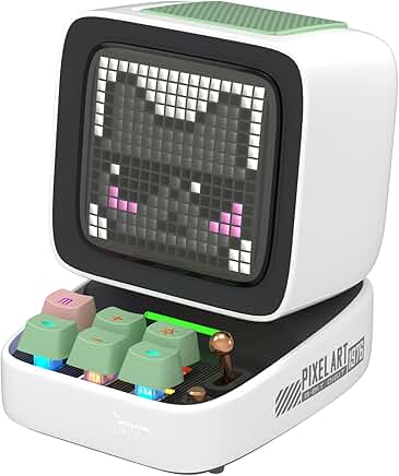 Retro Pixel Art Game Bluetooth Speaker with LED Screen