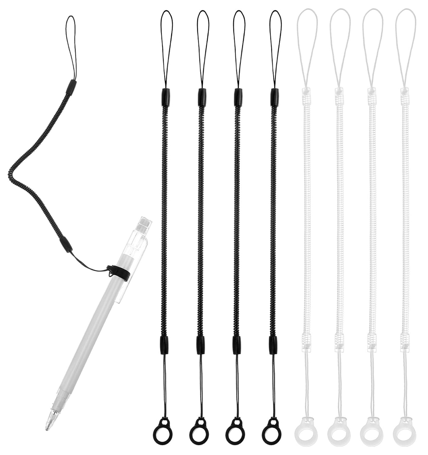 8-Piece Pen Leash Set for Clipboard and Phone