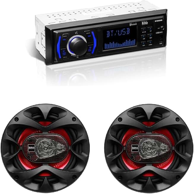 Bluetooth Car Radio with 2 Speakers