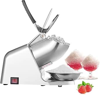 Electric Ice Crusher with 4 Blades and Bowl