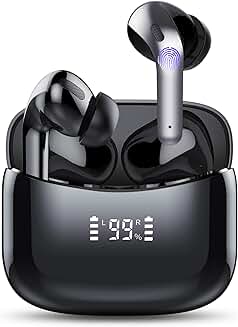 Wireless Bluetooth Earbuds with Microphone and Waterproof Design