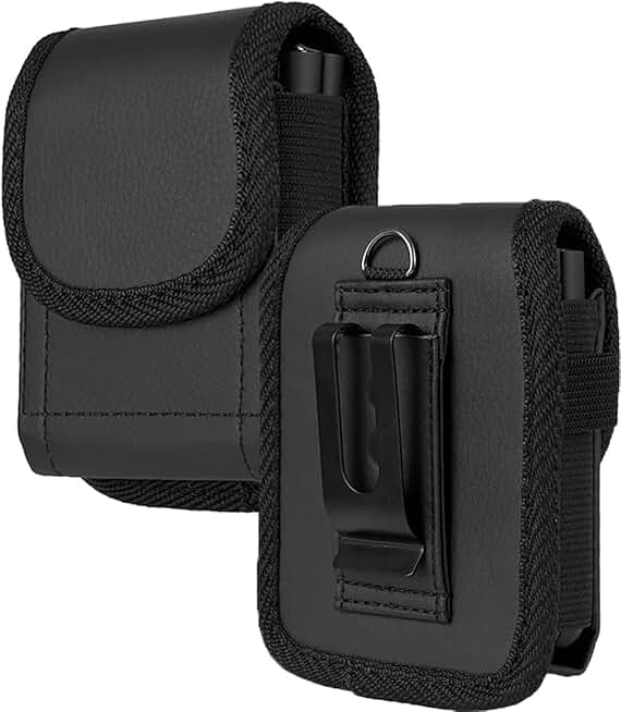 Vegan Leather Flip Phone Pouch for RAZR+ and Z Flip Models