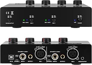4-Input Microphone Preamp with Phantom Power