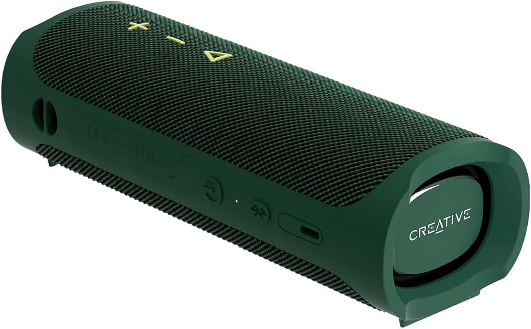 Portable waterproof Bluetooth speaker with 18-hour battery