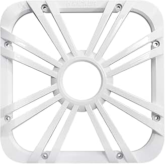 White 10-inch Square Subwoofer Grille