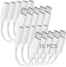 USB-C to 3.5mm Headphone Adapter, 15 Pack