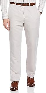 Men's Modern Fit Linen Blend Pants
