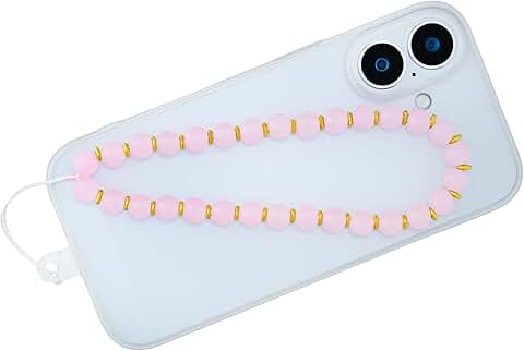 Soft Pink Cell Phone Lanyard Wrist Strap