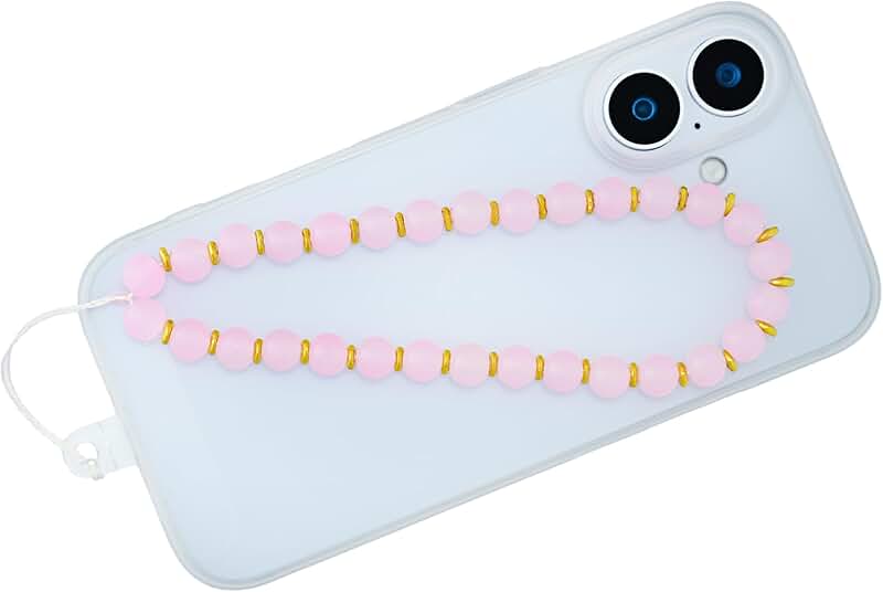 Soft Pink Cell Phone Lanyard Wrist Strap