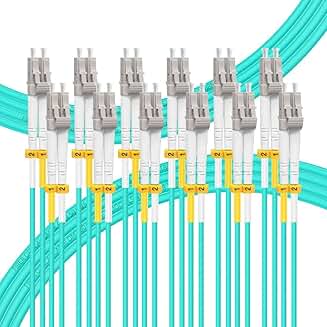 8M LC to LC OM3 Multimode Fiber Patch Cable 6-Pack