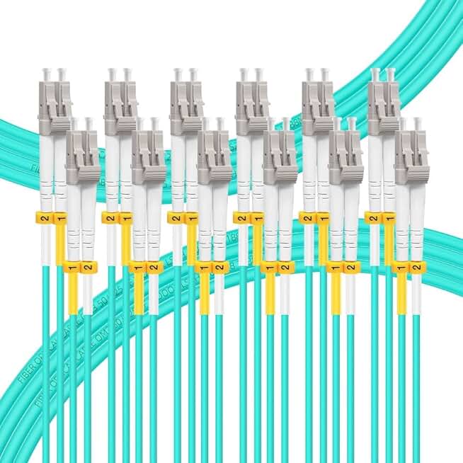 4M LC to LC OM4 Multimode Fiber Patch Cable 6-Pack