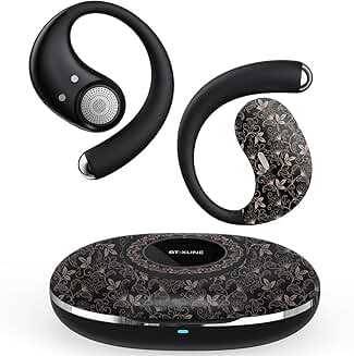 Wireless open ear headphones with noise canceling and 36-hour battery