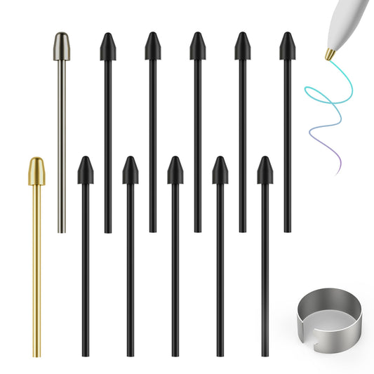 12 Gold Metal Tips for Stylus Pen Replacements
